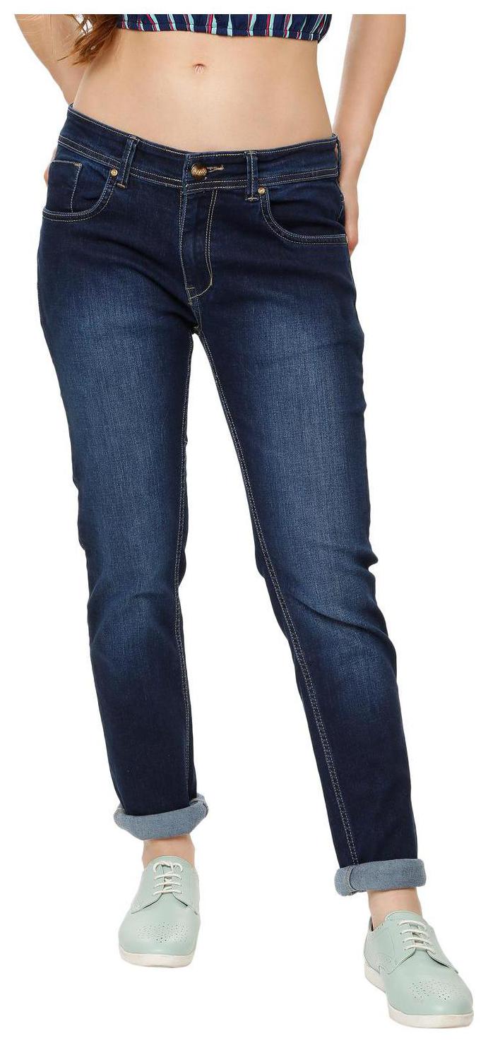 

People Women Blue Straight fit Jeans