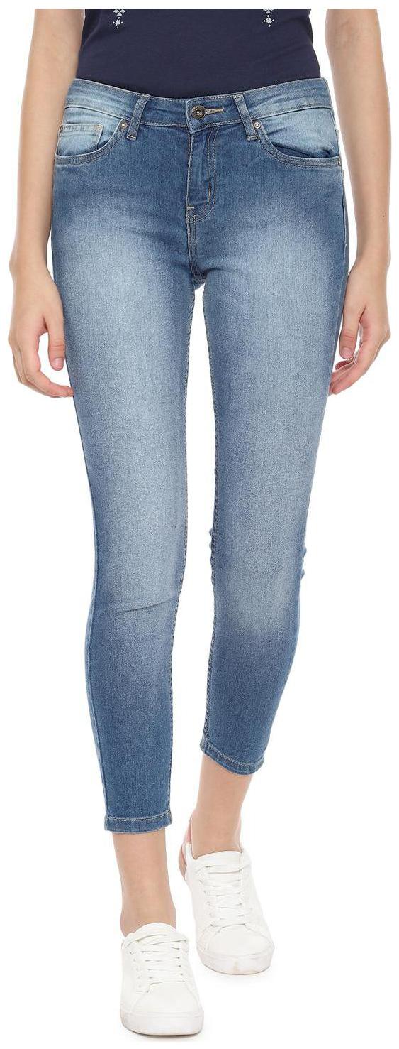 

People Women Blue Straight fit Jeans