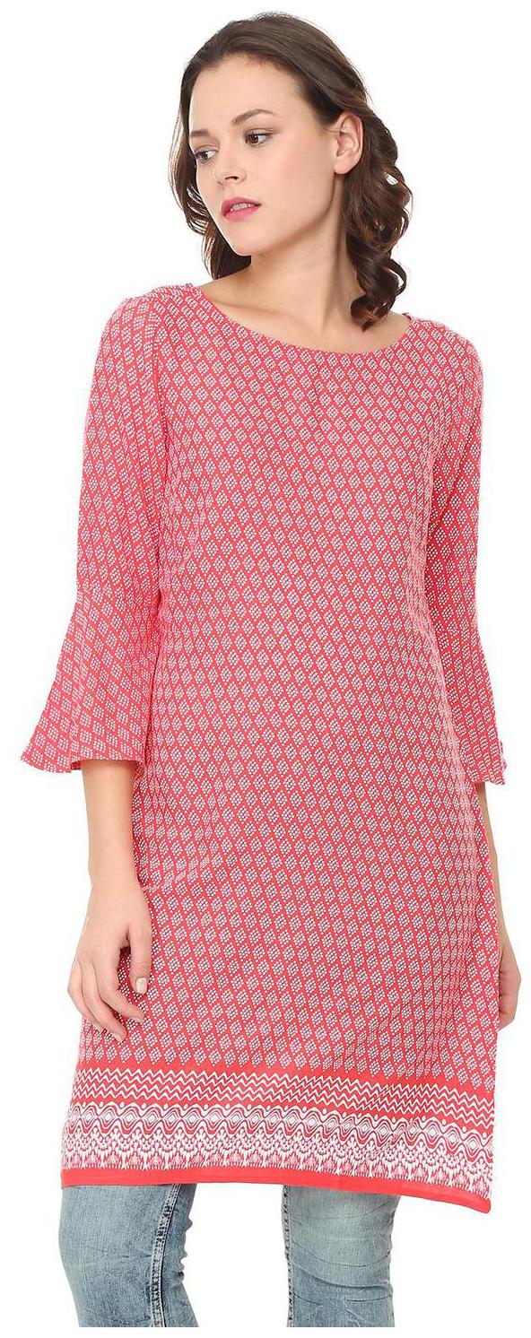 

People Women Printed Regular tunic - Red