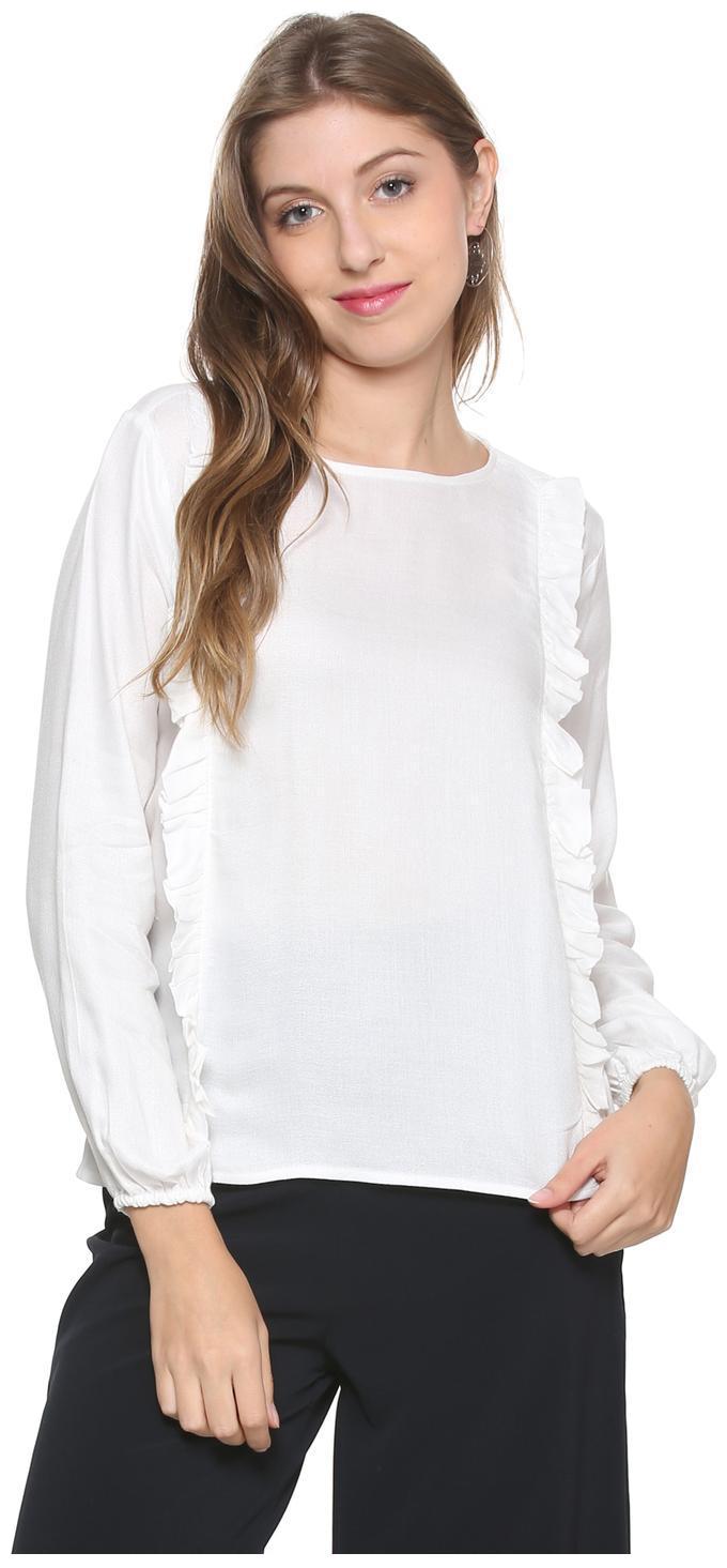 

People Women Solid Regular top - White