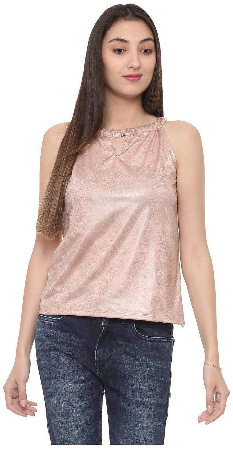 

People Women Solid Regular top - Pink