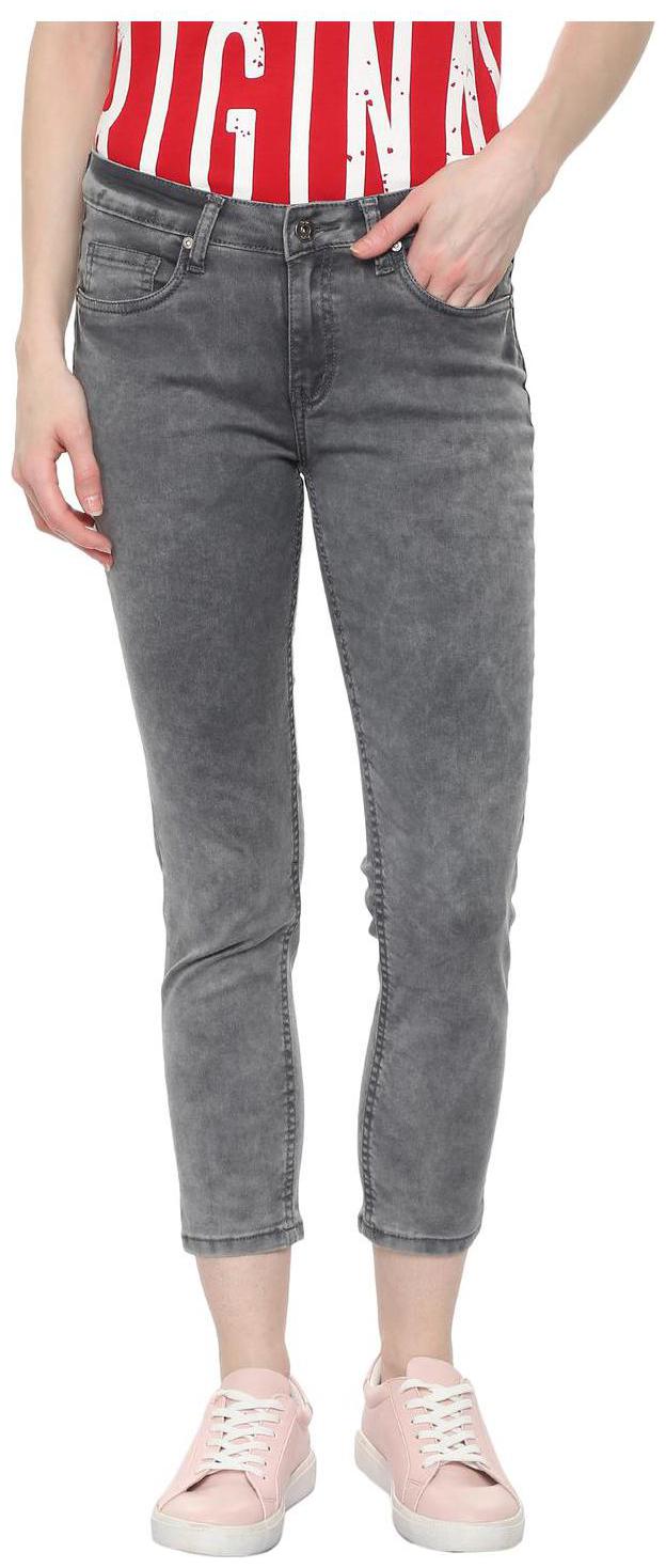 

People Women Grey Slim fit Jeans