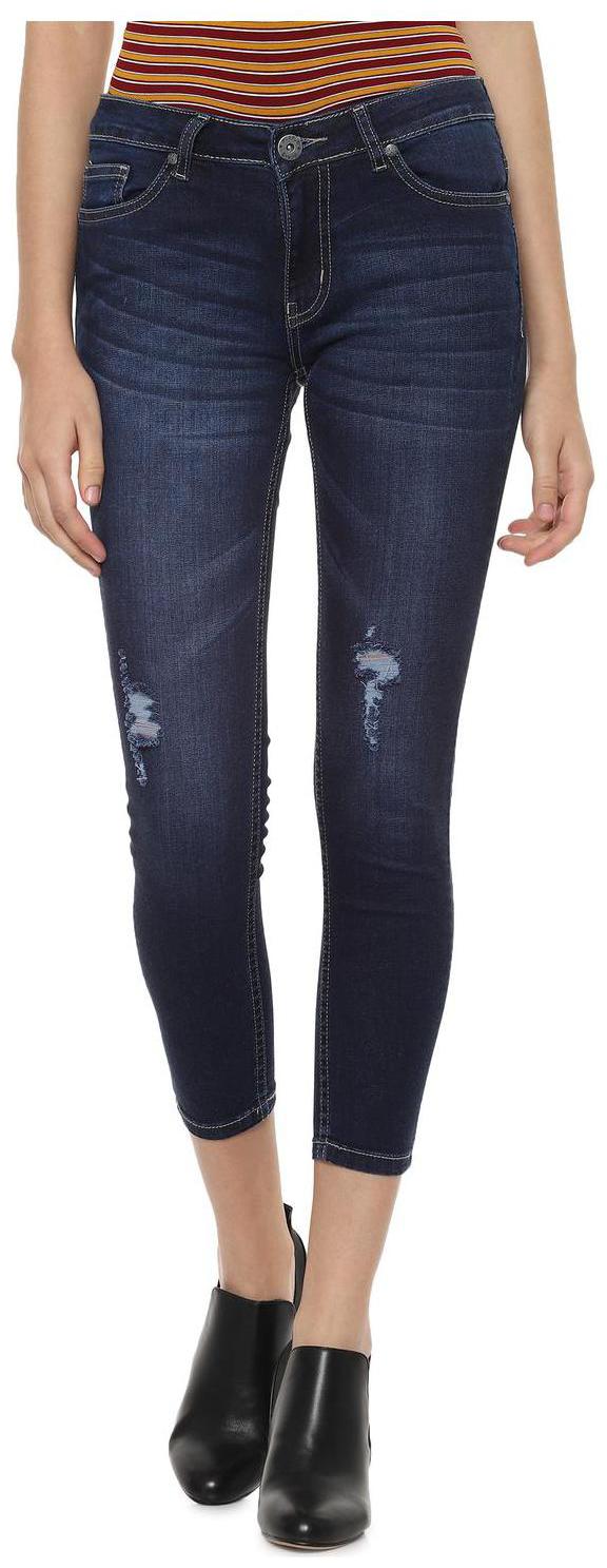 

People Women Blue Straight fit Jeans