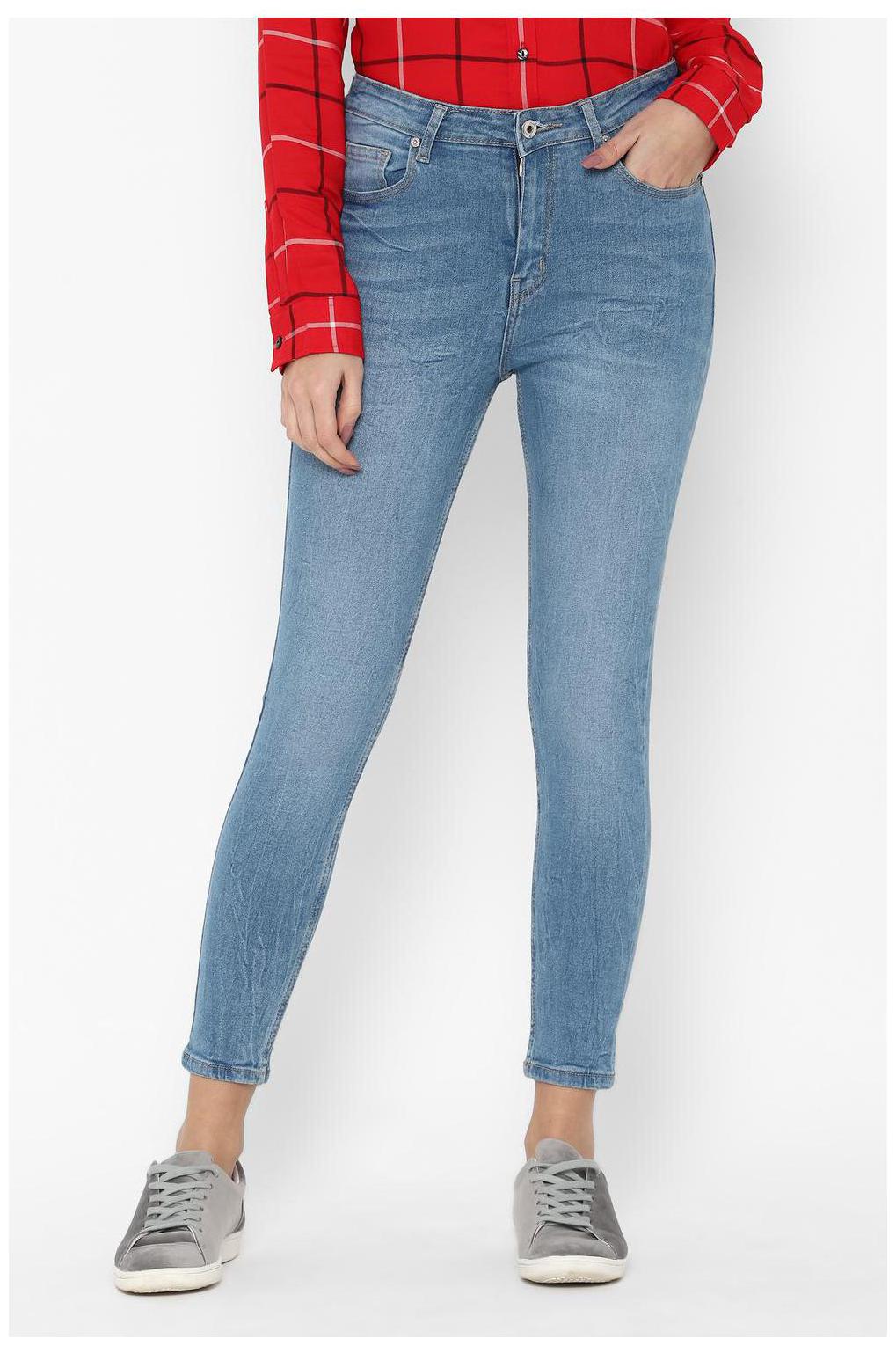 

People Women Blue Straight fit Jeans