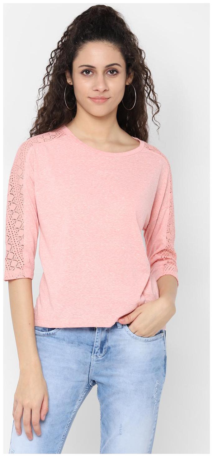 

People Women Solid Regular top - Pink