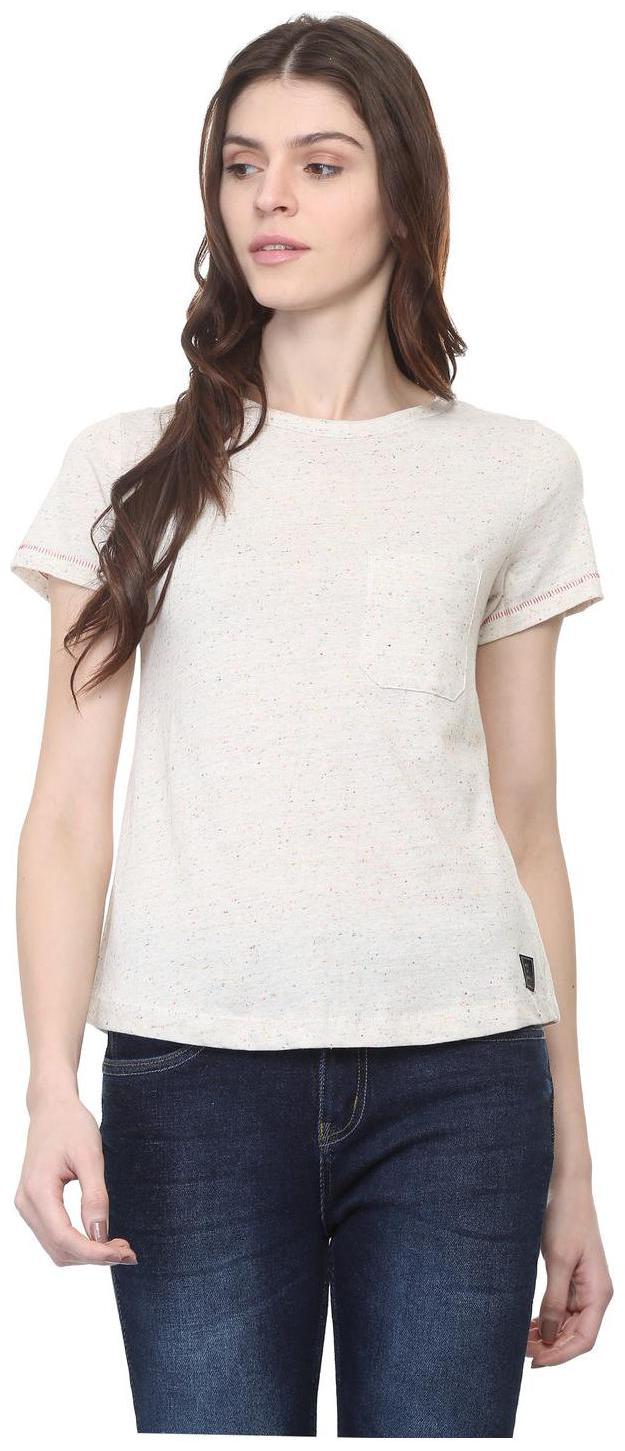 

People Women Printed Regular top - Beige