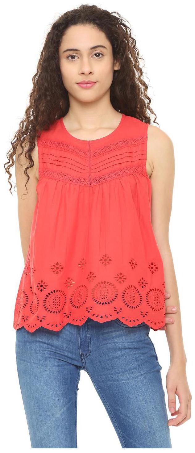 

People Women Solid Regular top - Red