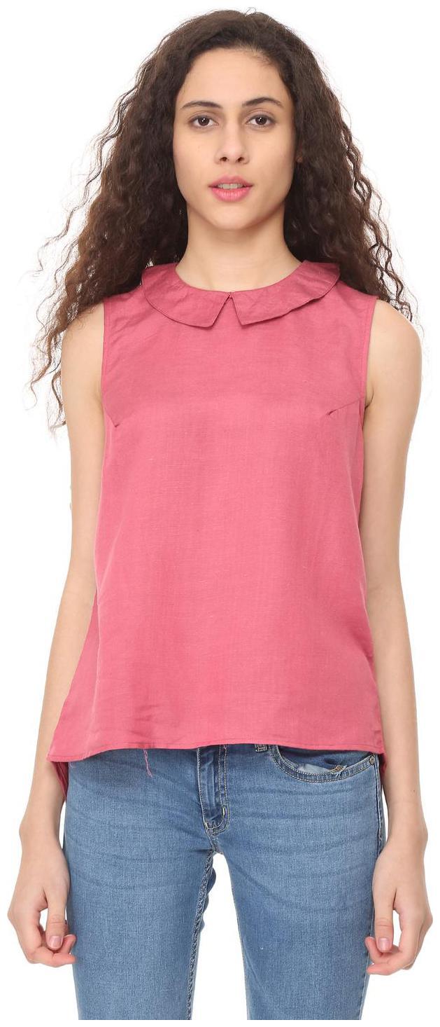 

People Women Solid Regular top - Pink