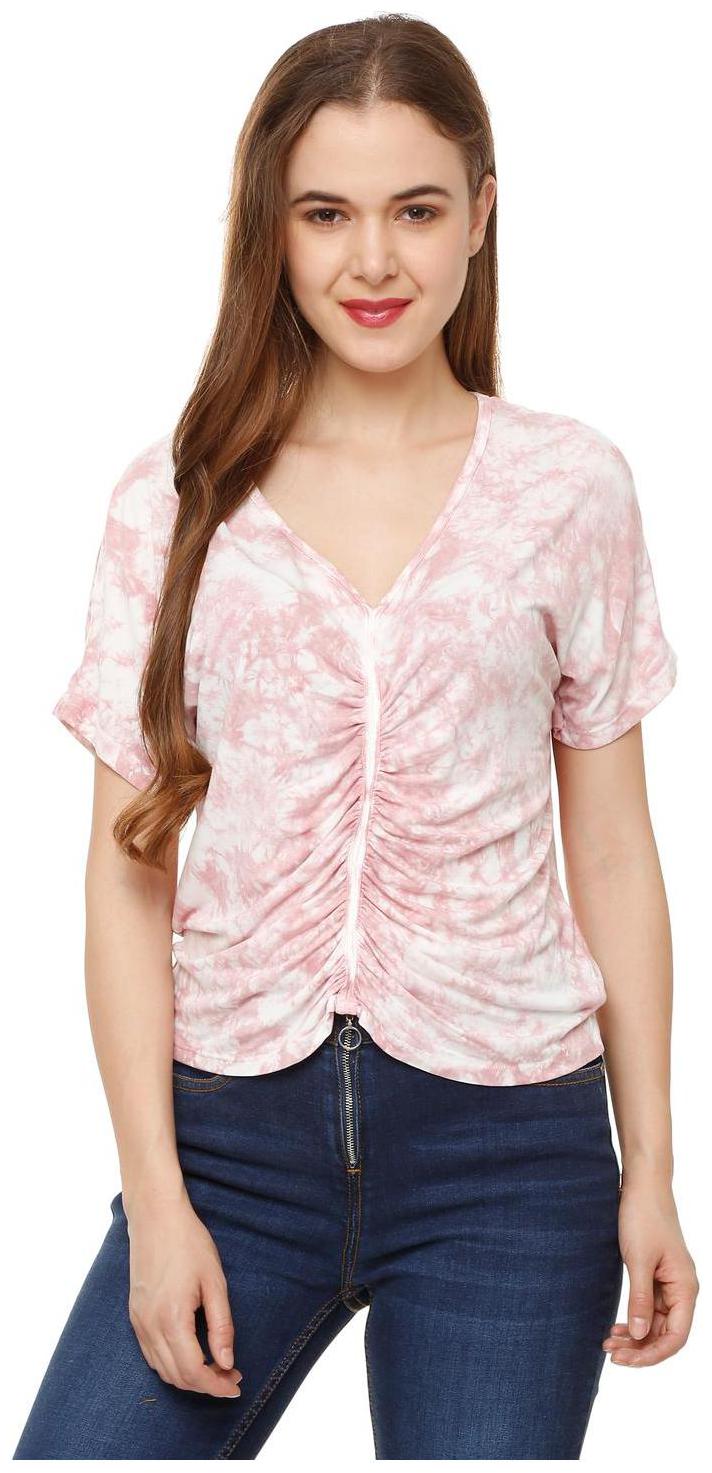 

People Women Printed Regular top - Pink