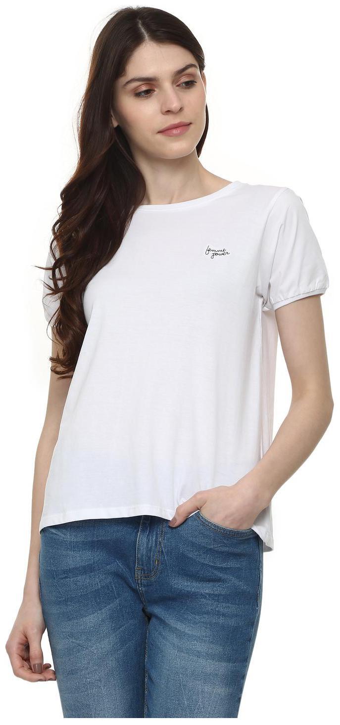 

People Women Solid Regular top - White