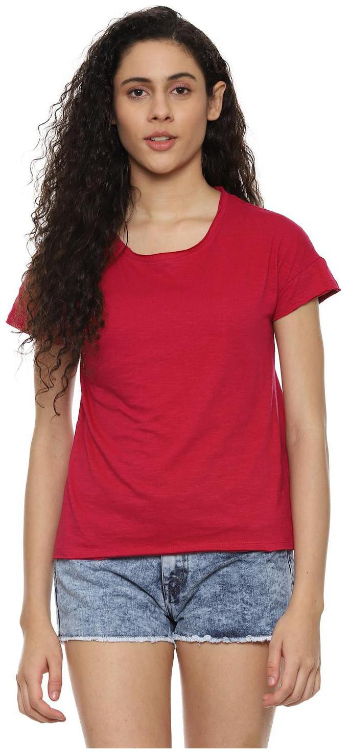 

People Women Solid Regular top - Red