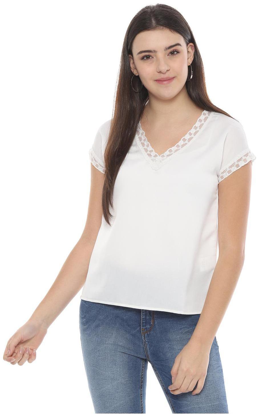 

People Women Solid Regular top - White