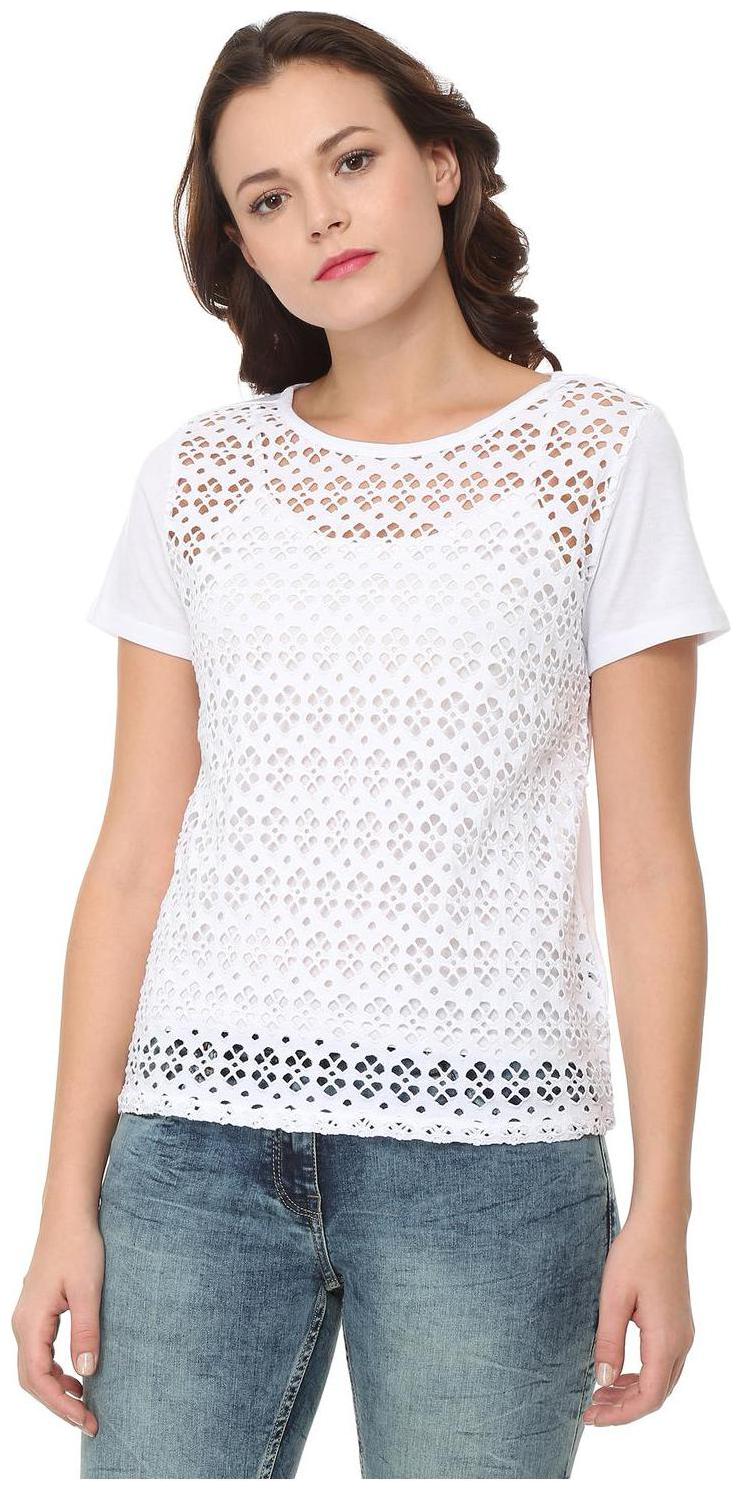 

People Women Solid Regular top - White