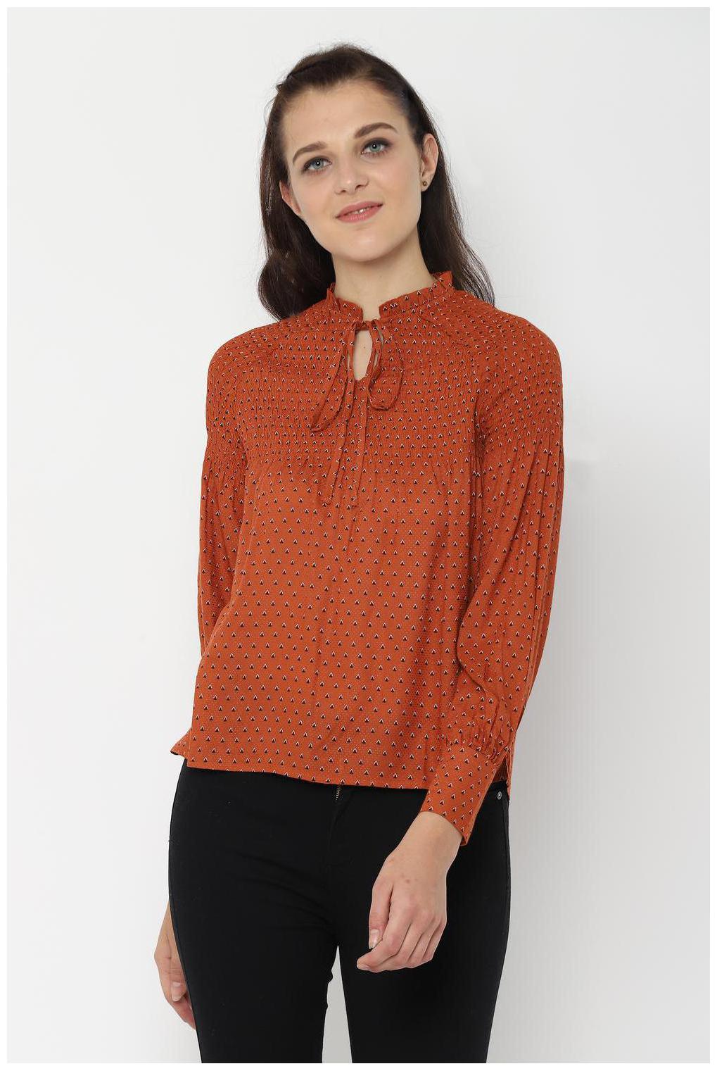 

People Women Printed Regular top - Brown