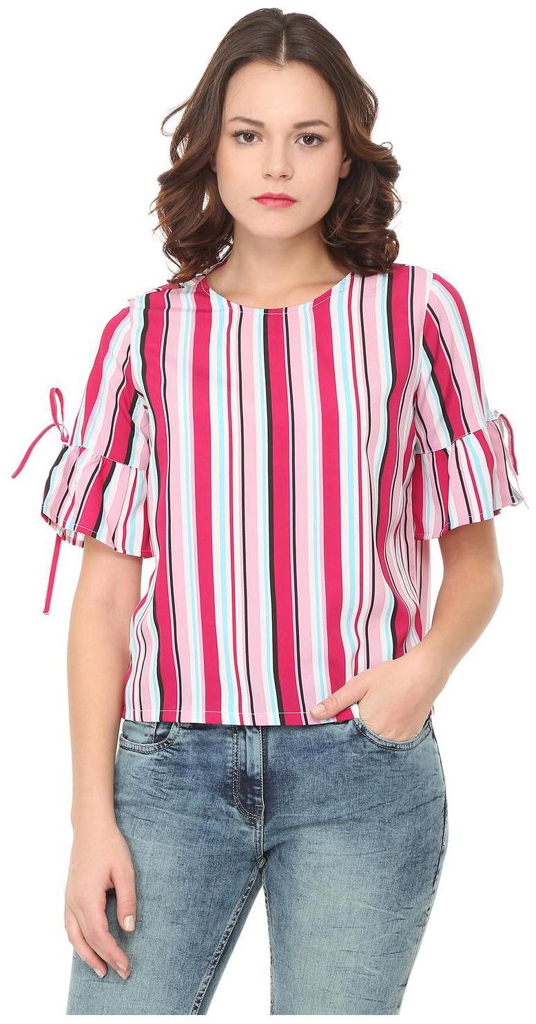 

People Women Striped Regular top - Pink