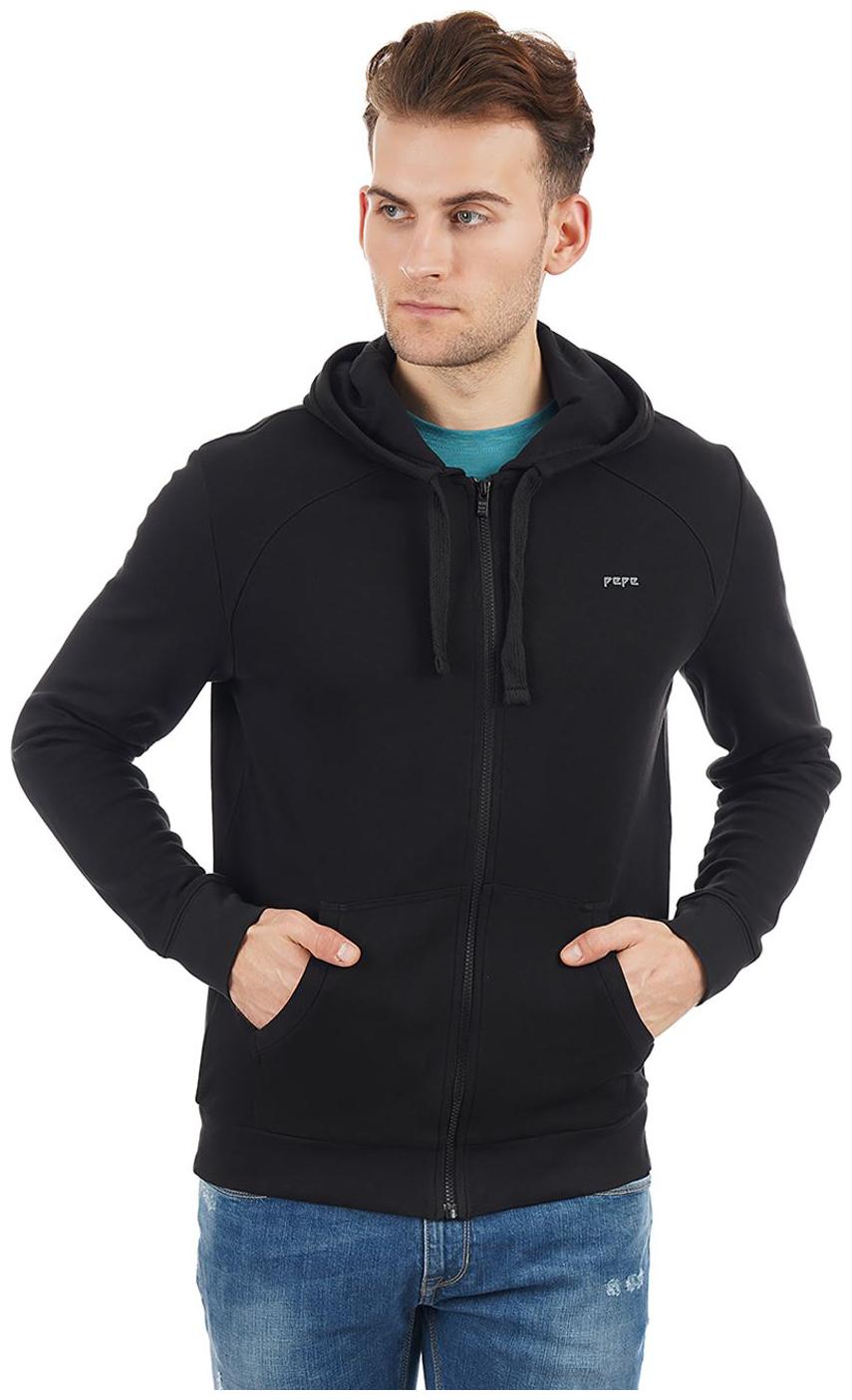 

Pepe Jeans Men Black Hooded Hoodie