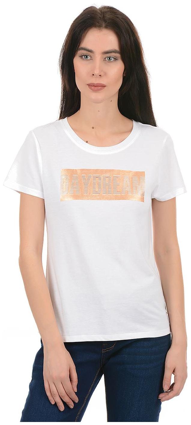 

Pepe Jeans Women White Regular fit Round neck Cotton T shirt