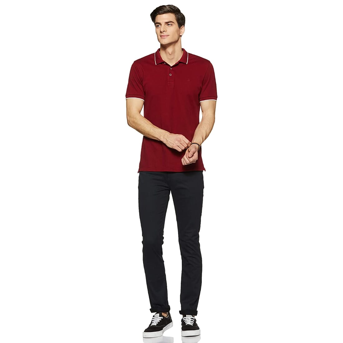 

Pepe Jeans Men Navy blue Solid Regular fit Regular trousers