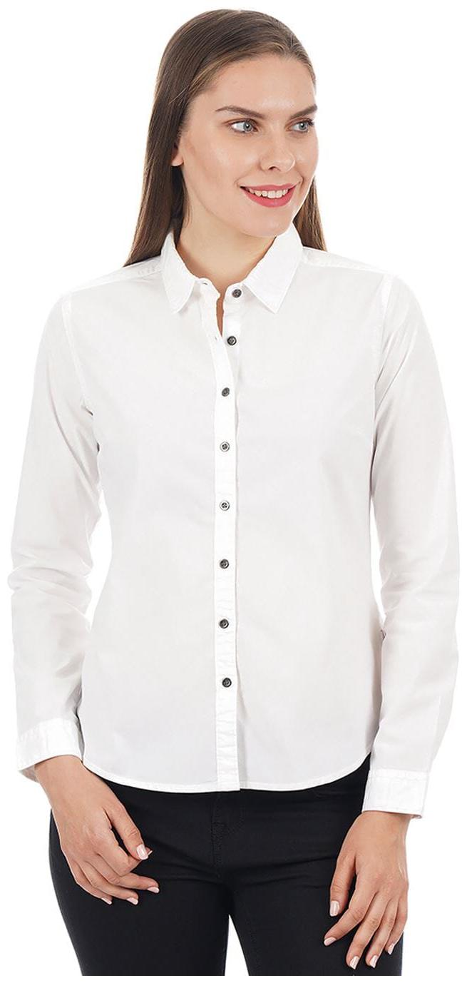 

Pepe Jeans Women White Solid Regular Fit Shirt