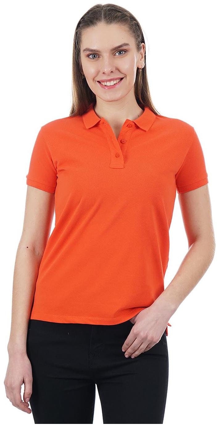 

Pepe Jeans Women Orange Regular fit Polo neck Cotton T shirt