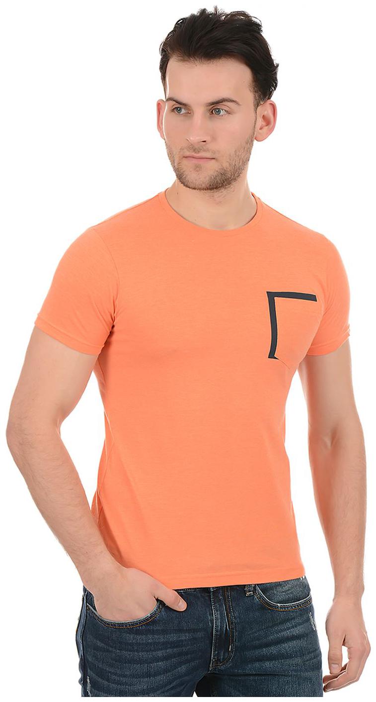 

Pepe Jeans Men Orange Slim fit Cotton Lycra Round neck T-Shirt - Pack Of 1