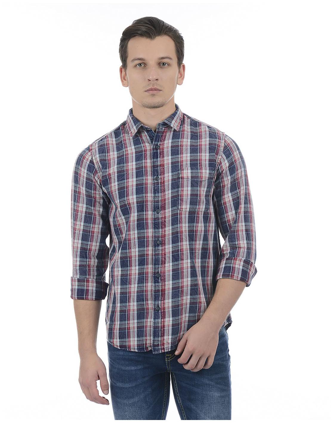 

Pepe Jeans Men Multi Checked Regular Fit Casual Shirt