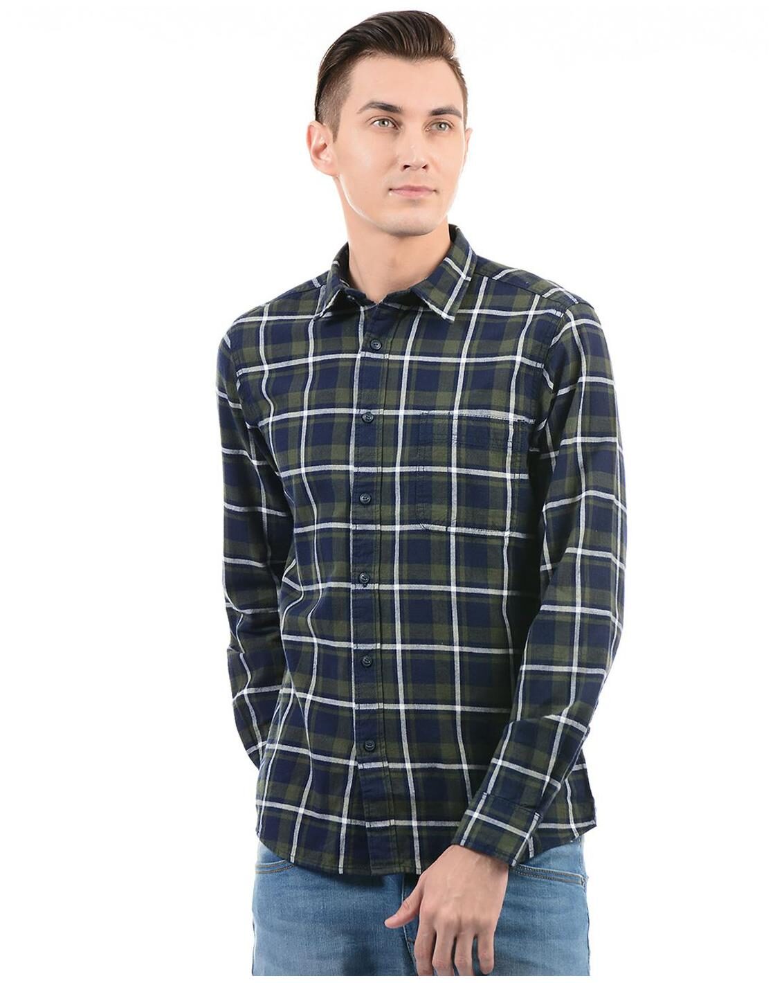 

Pepe Jeans Men Multi Checked Regular Fit Casual Shirt