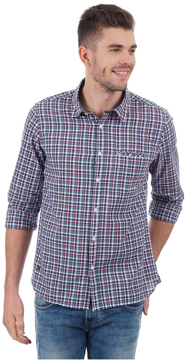 

Pepe Jeans Men Multi Checked Regular Fit Casual Shirt