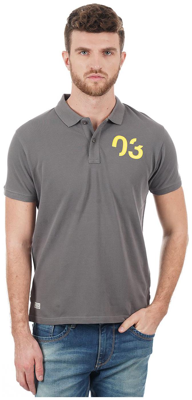 

Pepe Jeans Men Grey Regular fit Cotton Polo collar T-Shirt - Pack Of 1