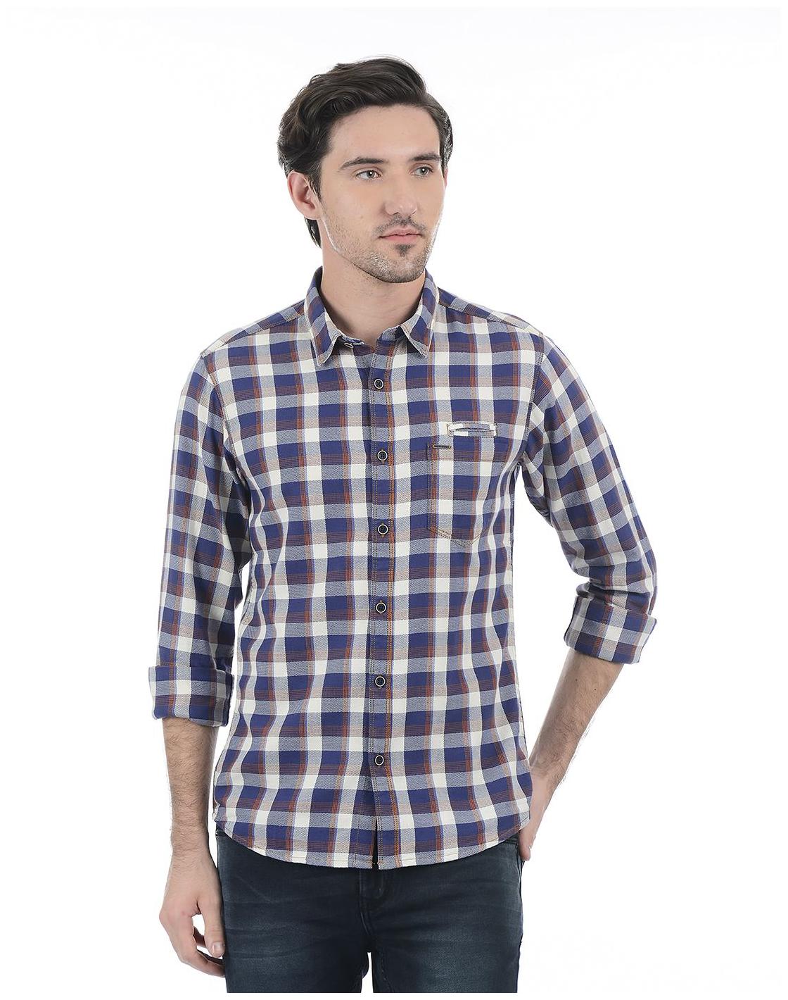 

Pepe Jeans Men Multi Checked Regular Fit Casual Shirt