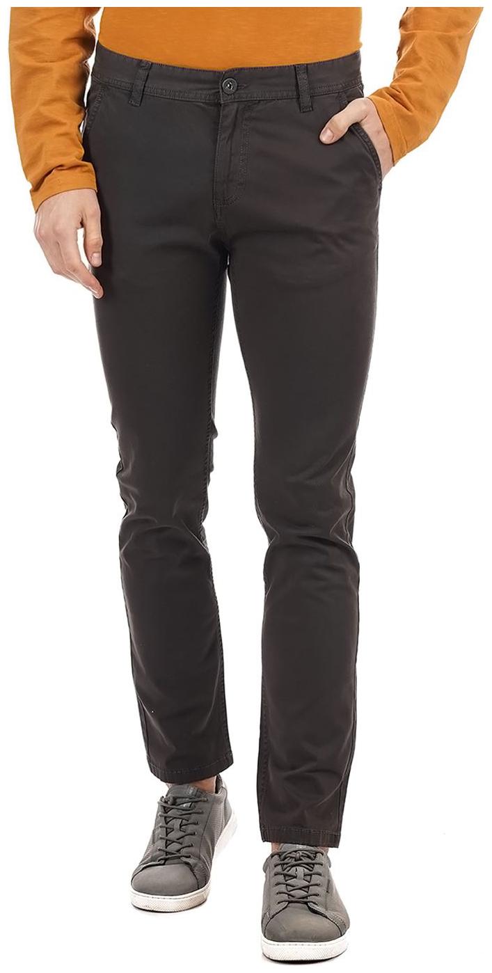 

Pepe Jeans Men Grey Solid Slim fit Regular trousers