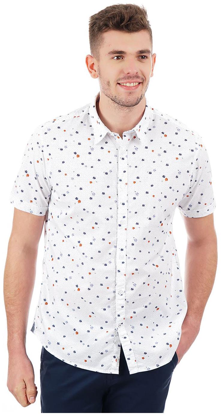 

Pepe Jeans Men White Printed Regular Fit Casual Shirt