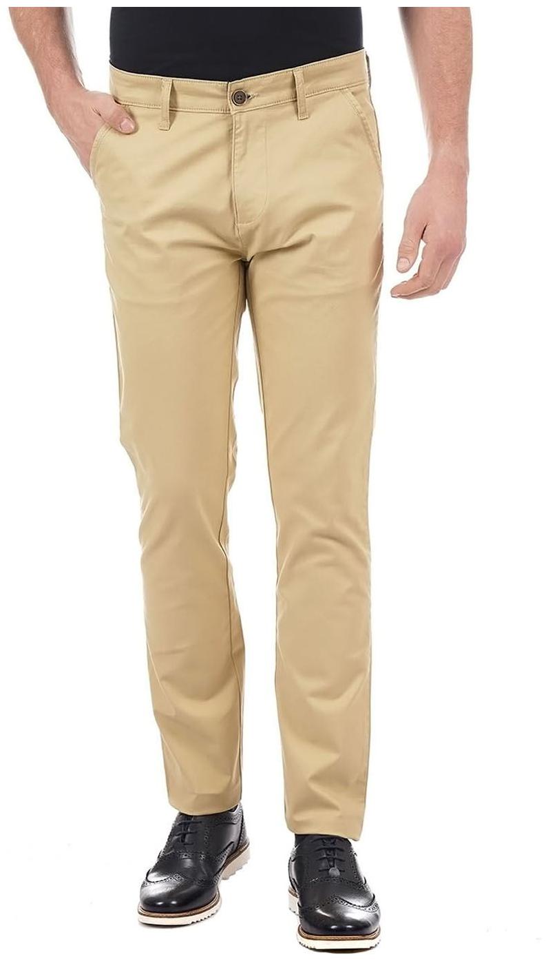 

Pepe Jeans Men Beige Solid Slim fit Chinos