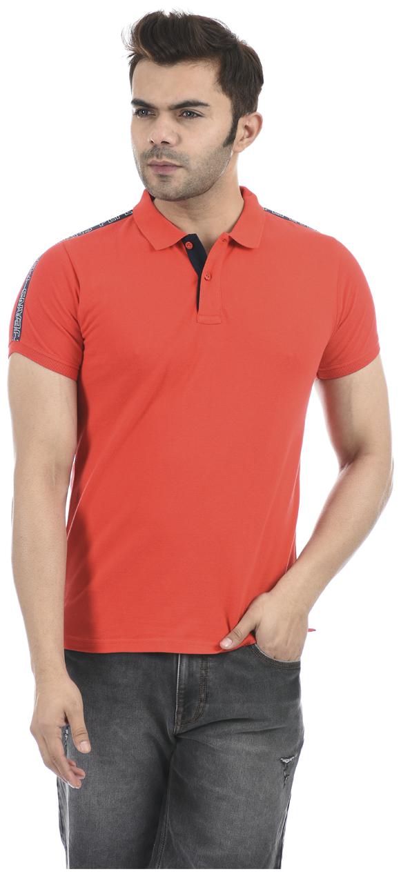 

Pepe Jeans Men Red Regular fit Cotton Blend Polo collar T-Shirt - Pack Of 1