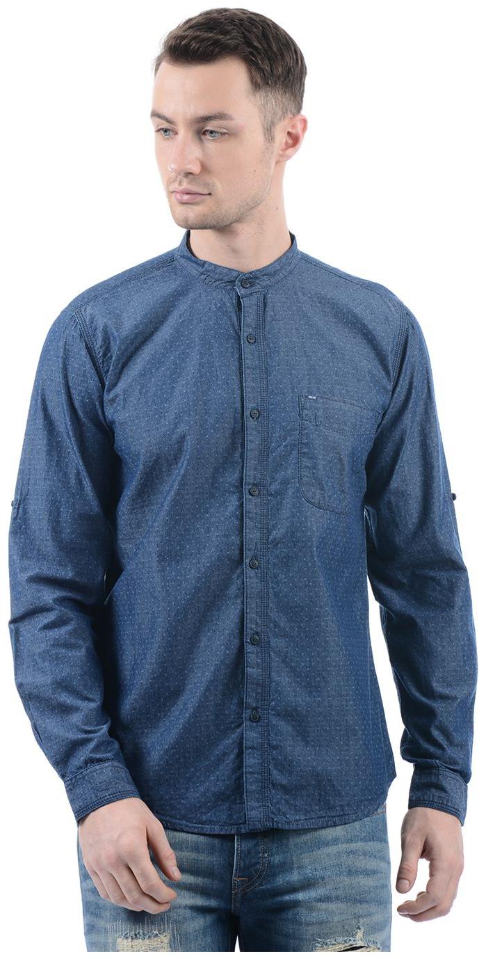

Pepe Jeans Men Navy Blue Printed Regular Fit Casual Shirt