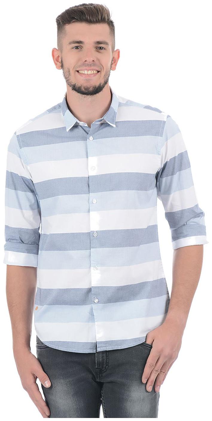 

Pepe Jeans Cotton Striped Multi Color Casual Shirt For Men