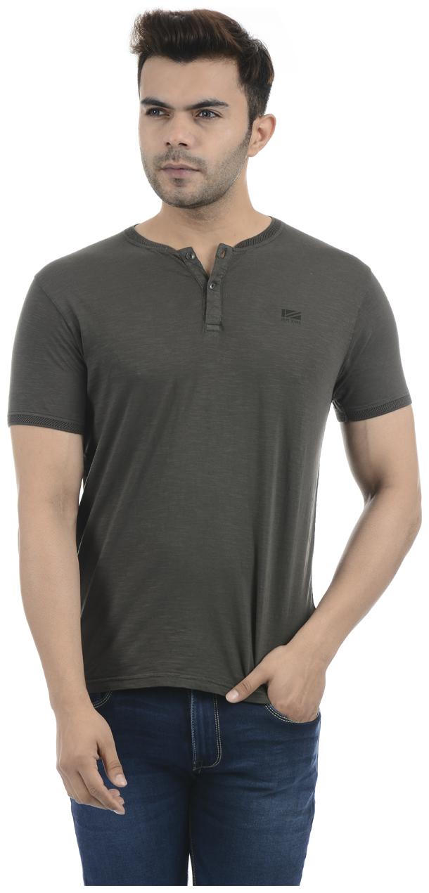 

Pepe Jeans Men Black Regular fit Cotton Blend Henley neck T-Shirt - Pack Of 1