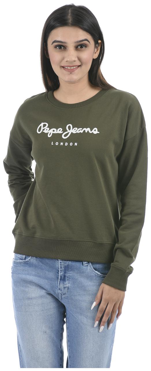 

Pepe Jeans Women Printed Sweatshirt - Green