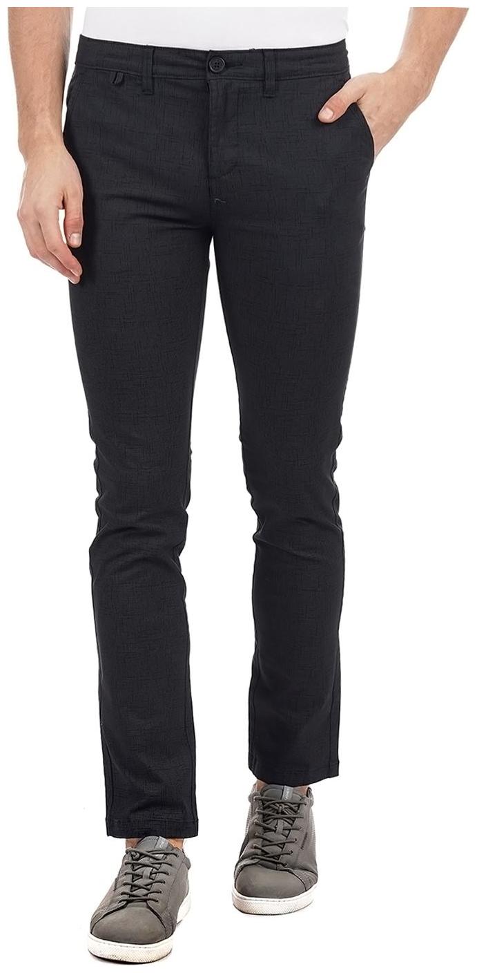 

Pepe Jeans Men Grey Solid Slim fit Regular trousers