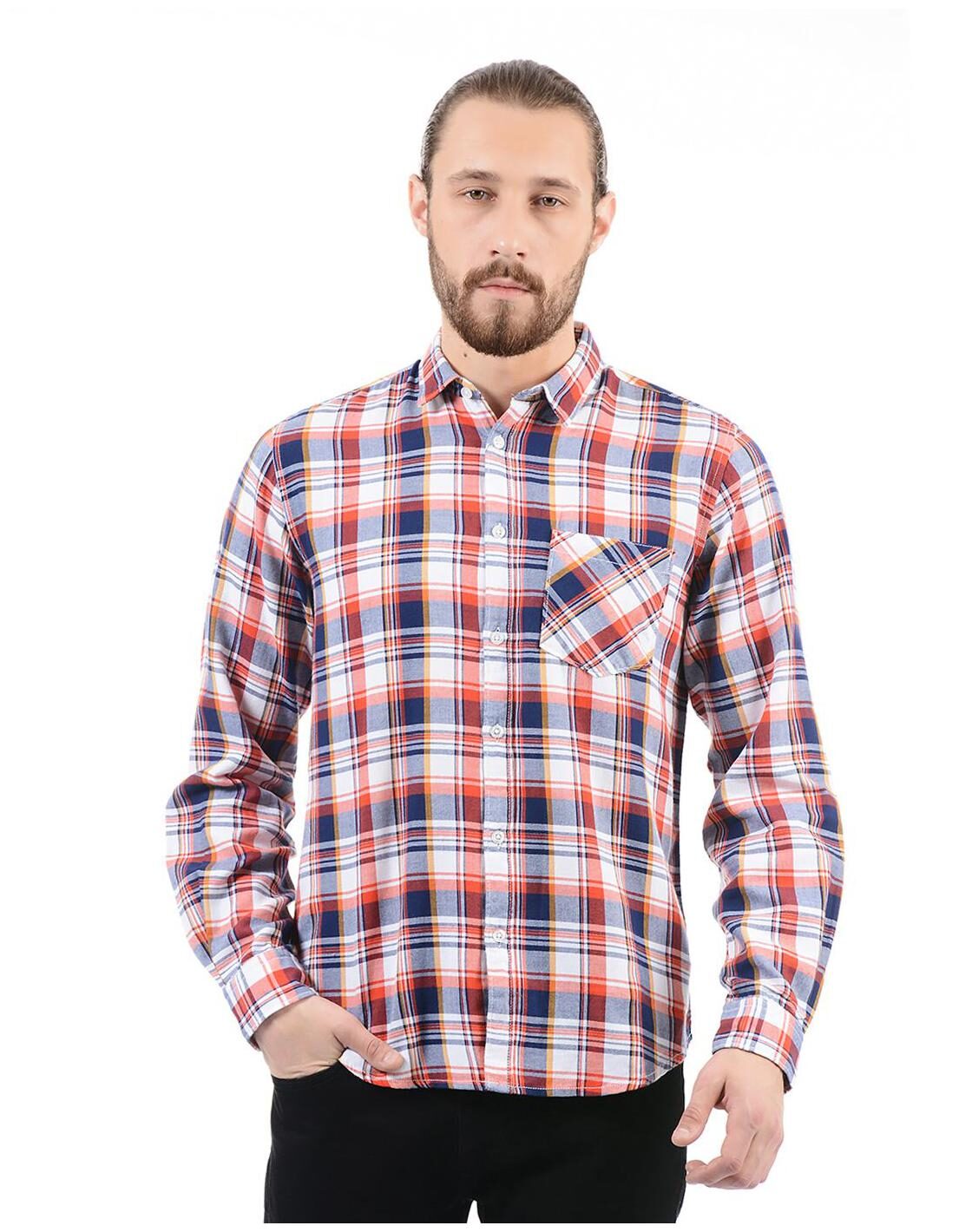 

Pepe Jeans Men Multi Checked Regular Fit Casual Shirt