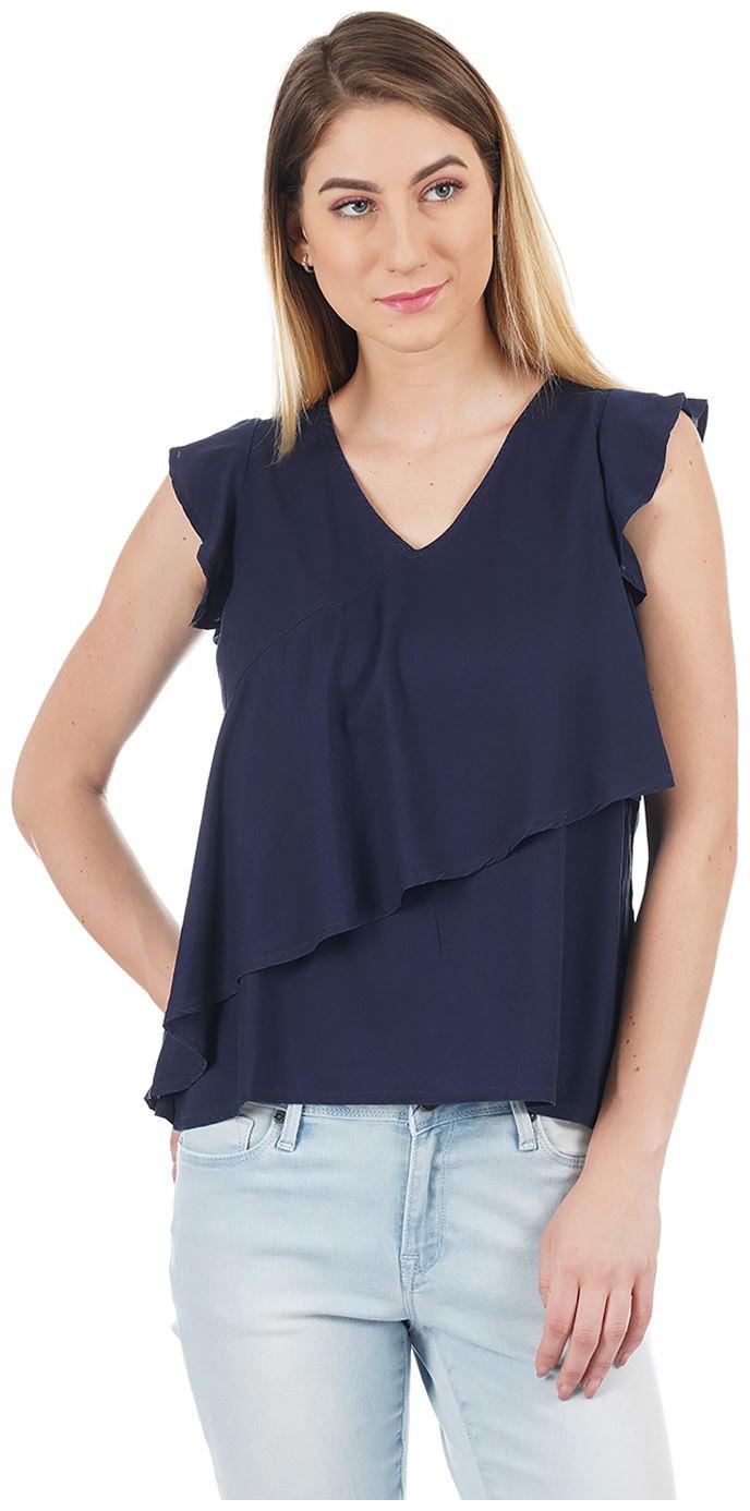 

Pepe Jeans Women Solid Regular top - Blue