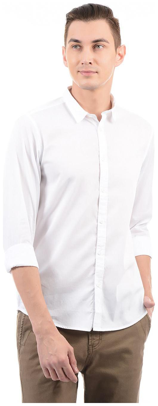 

Pepe Jeans Men White Solid Regular Fit Casual Shirt