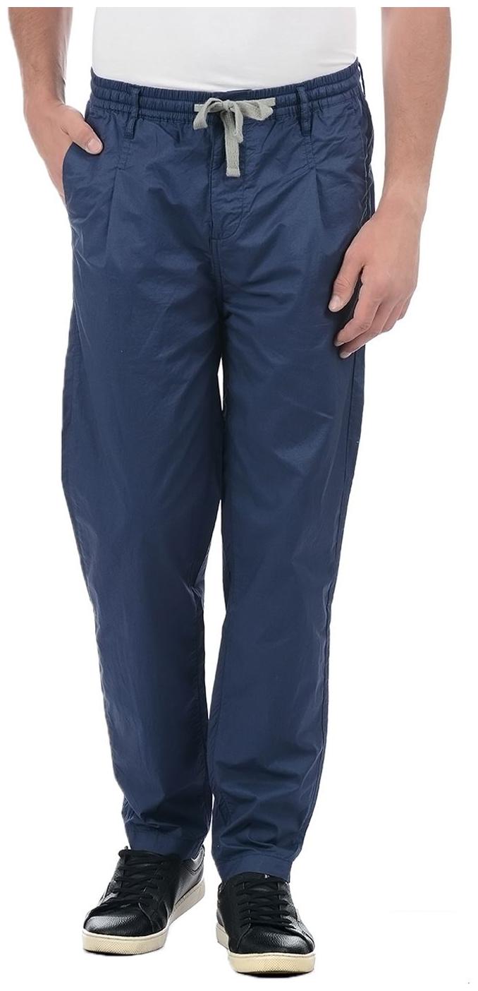 

Pepe Jeans Men Blue Solid Slim fit Regular trousers