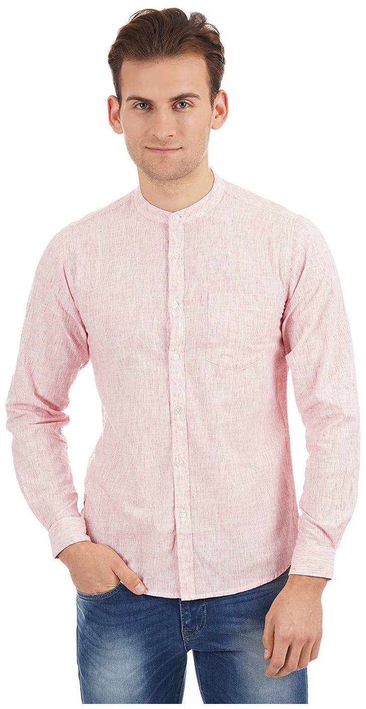 

Pepe Jeans Men Pink Solid Regular Fit Casual Shirt