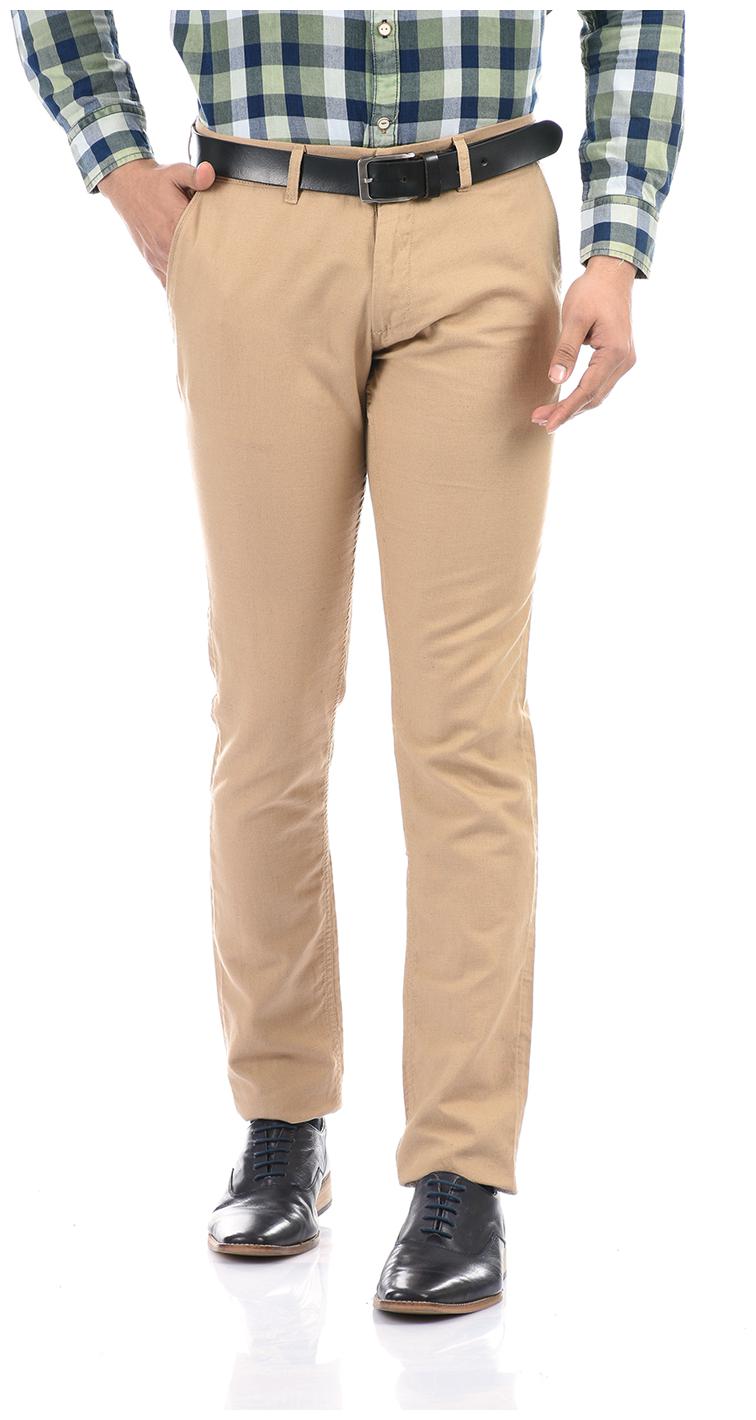 

Pepe Jeans Men Brown Solid Regular fit Regular trousers