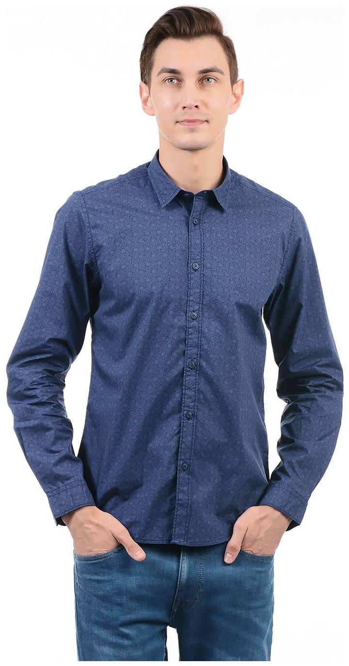 

Pepe Jeans Men Blue Printed Regular Fit Casual Shirt