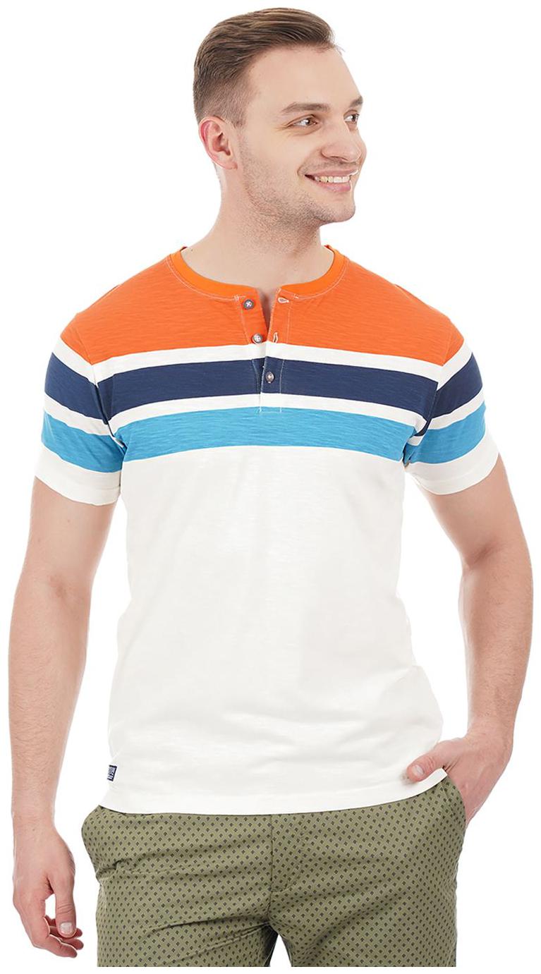

Pepe Jeans Men White Slim fit Cotton Henley neck T-Shirt - Pack Of 1