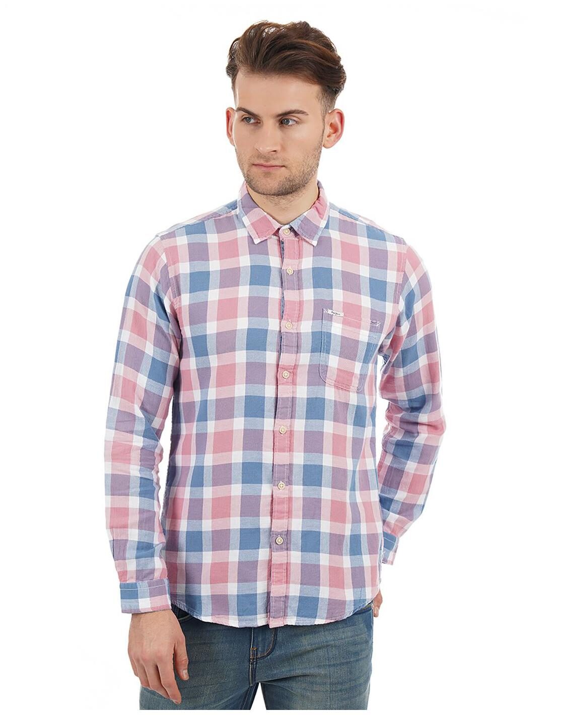 

Pepe Jeans Men Multi Checked Regular Fit Casual Shirt