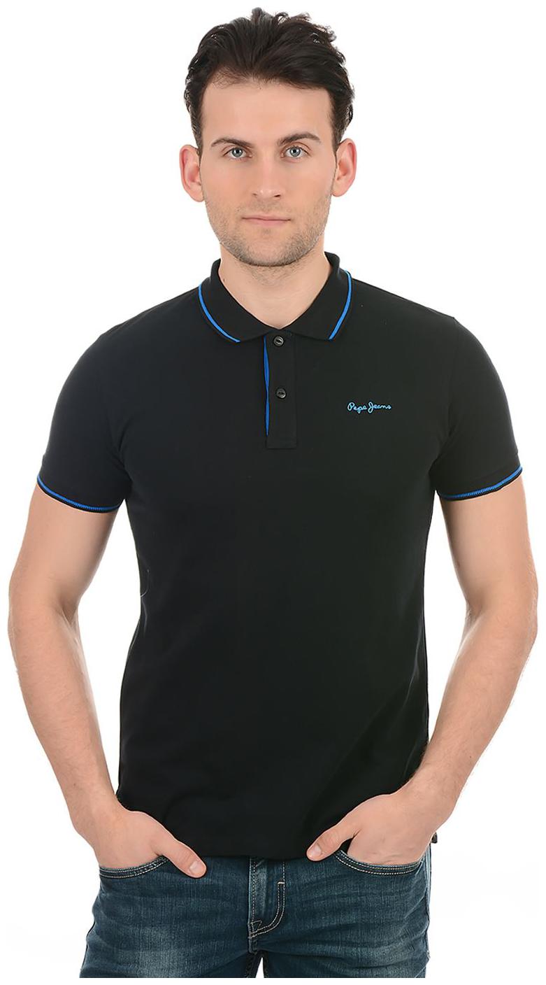 

Pepe Jeans Men Black Regular fit Cotton Polo collar T-Shirt - Pack Of 1