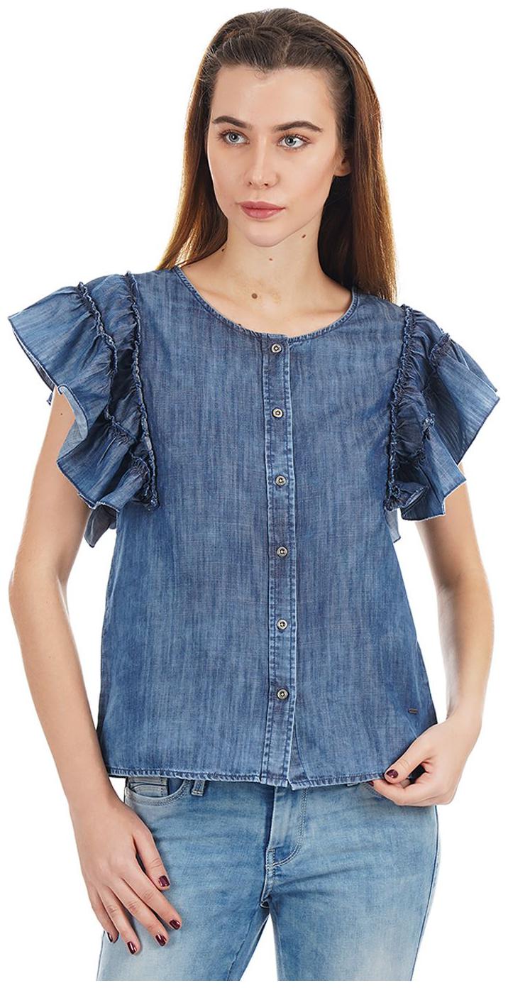 

Pepe Jeans Women Solid Regular top - Blue